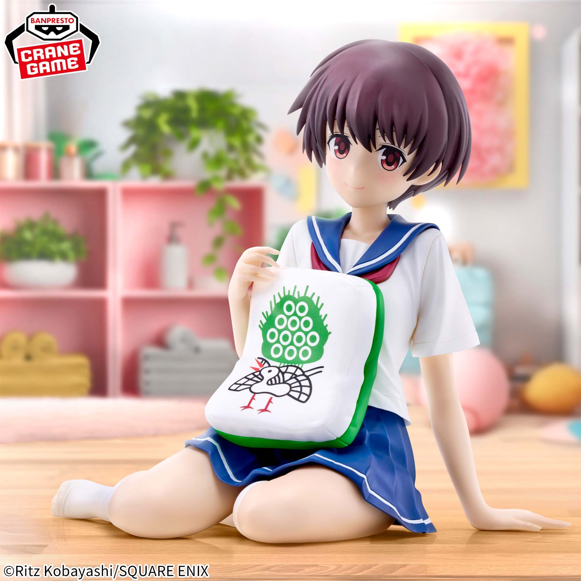 【咲-Saki-】宮永咲のプライズフィギュアがオンクレに登場！一索クッションを抱えてリラックス！【プライズ】