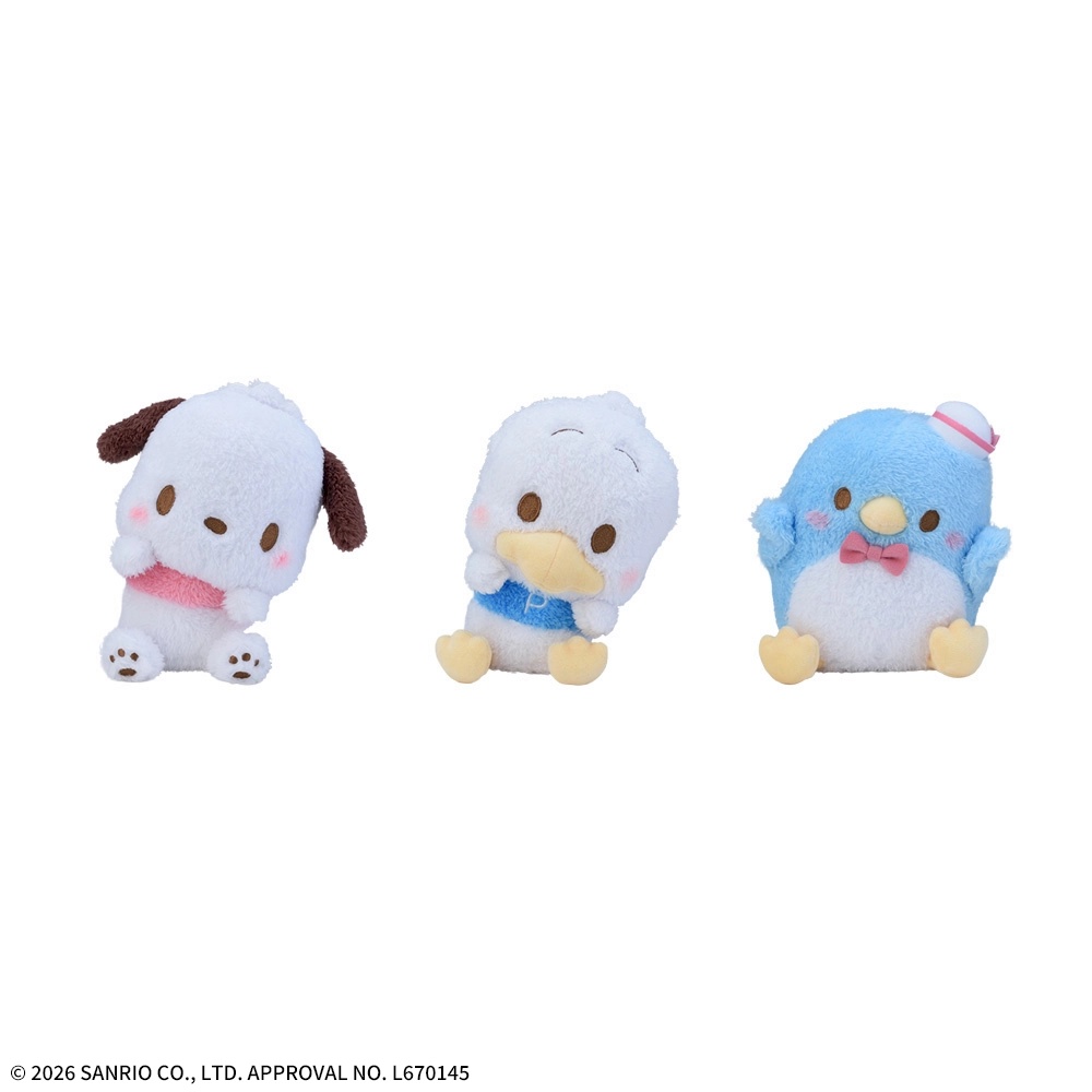 【サンリオ】ポチャッコたちがオンクレに登場！首をかしげて覗く姿が可愛いぬいぐるみ！【プライズ】