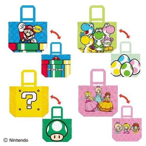 【スーパーマリオ】マリオたちのBIGバッグがオンクレに登場!くるっと丸めてコンパクトに持ち運べる!【プライズ】