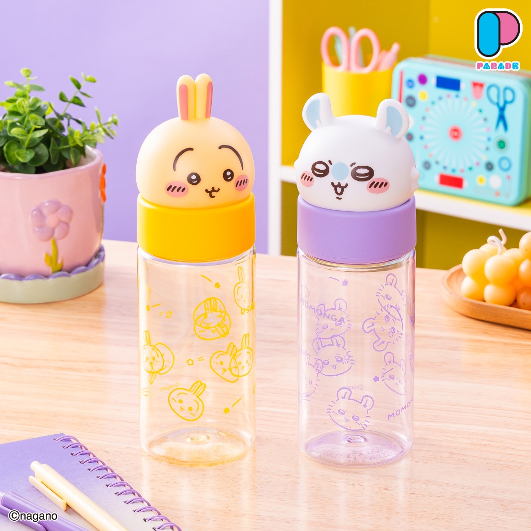 【ちいかわ】うさぎとモモンガのおかおマイボトルがオンクレに登場！顔がキャップになった可愛らしいデザイン！【プライズ】