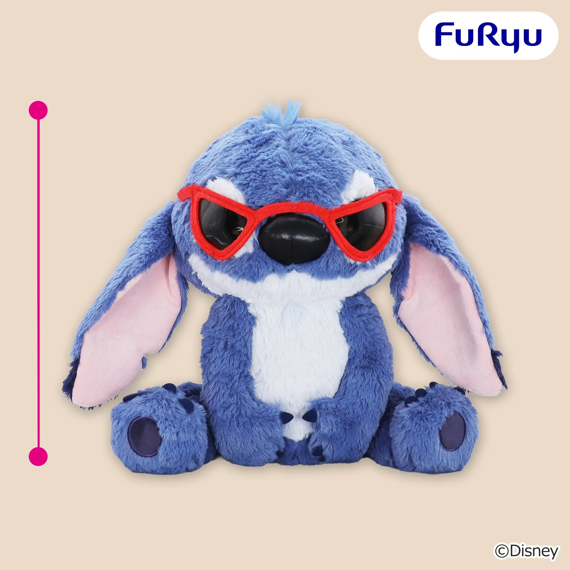 【ディズニー】スティッチのサングラスBIGぬいぐるみがオンクレに登場!実写版のクールな姿を約30cmで再現!【プライズ】