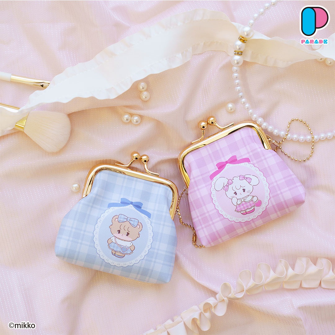 Lil ala mode おそろい♡チェックがまぐちポーチ～GiGOグループのお店限定～ 詳細イメージ