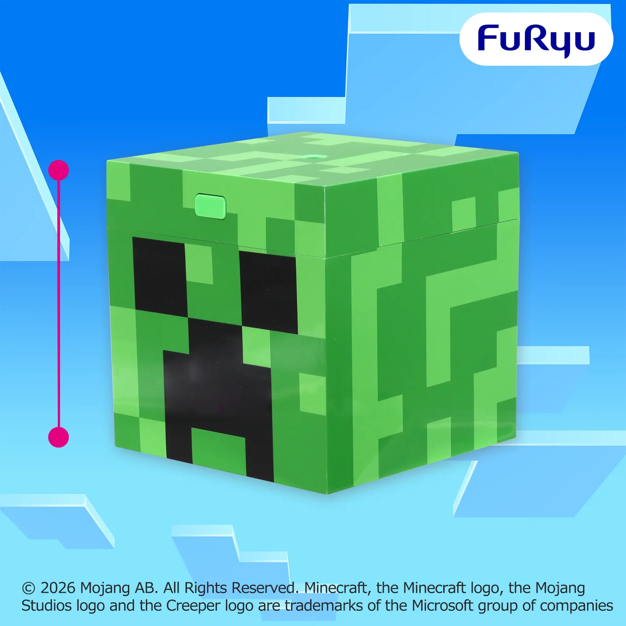 【マイクラ】クリーパーの加湿器がオンクレに登場！キューブ型デザインが可愛らしい！【プライズ】